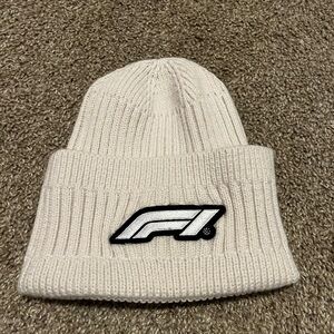 White Beanie Formula one